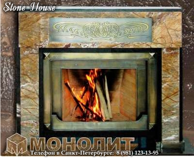 Облицовка каминов натуральным камнем